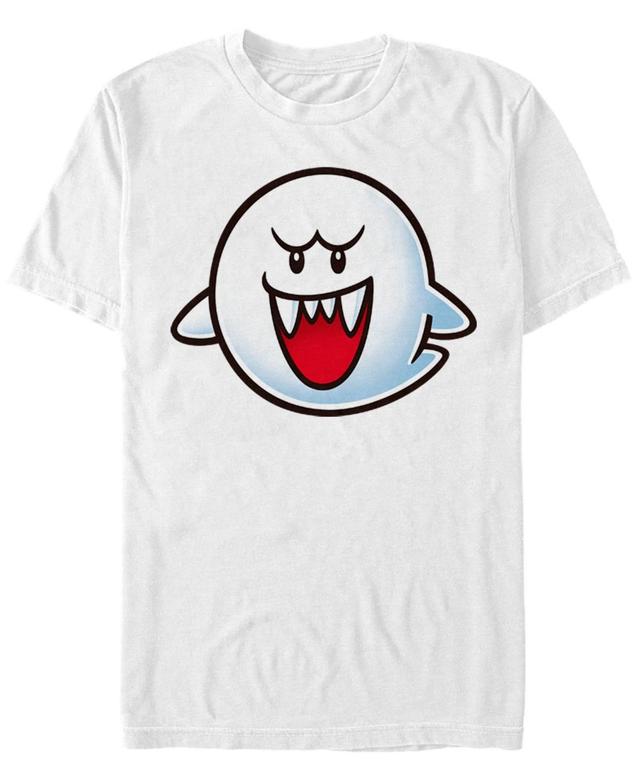 Nintendo Mens Classic Big Face Boo Ghost Short Sleeve T-Shirt Product Image