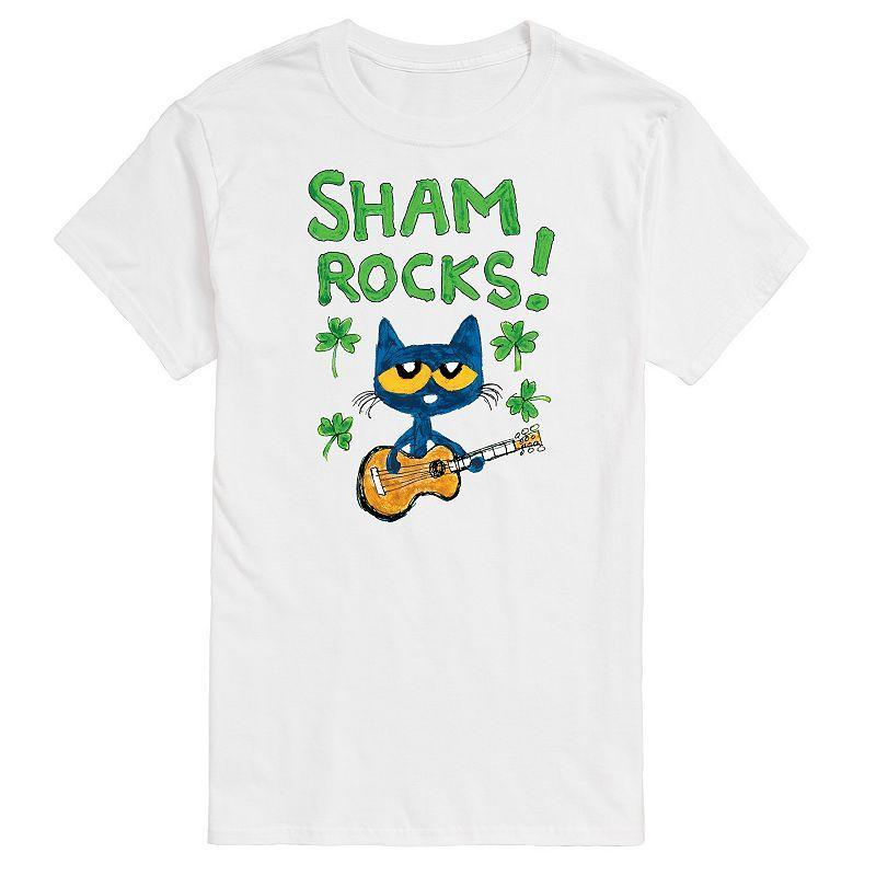 Big & Tall Pete The Cat Sham Rocks Tee, Mens Product Image