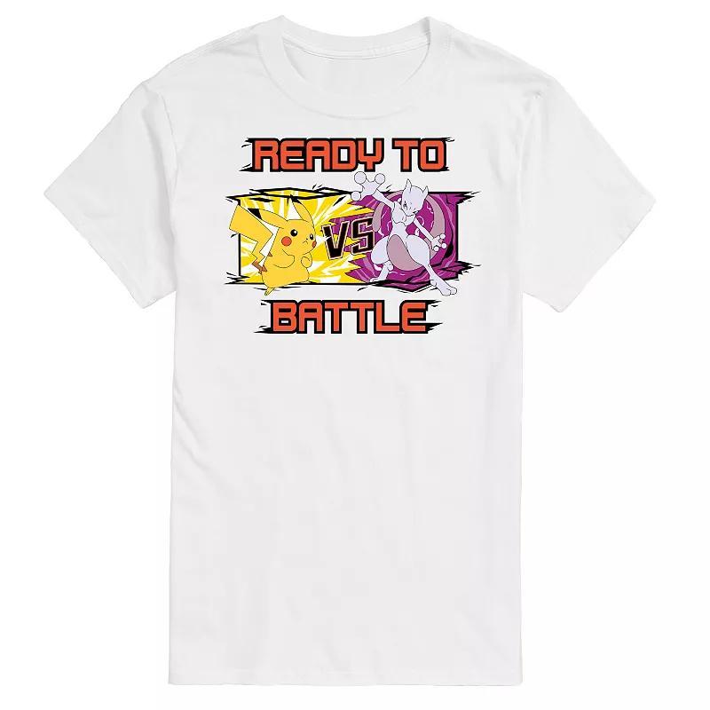 Big & Tall Pokemon Pika Battle Graphic Tee, Mens Product Image