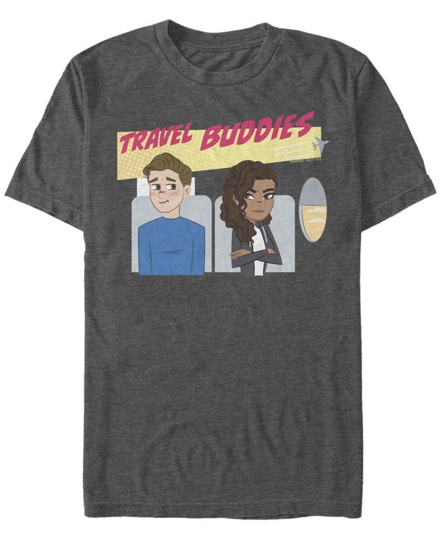 Mens Marvel Spider-Man Far From Home Travel Buddies Portrait Graphic Tee Grey Heather Product Image