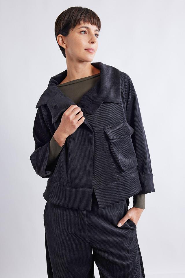 The Corduroy Mini Drama Jacket Product Image