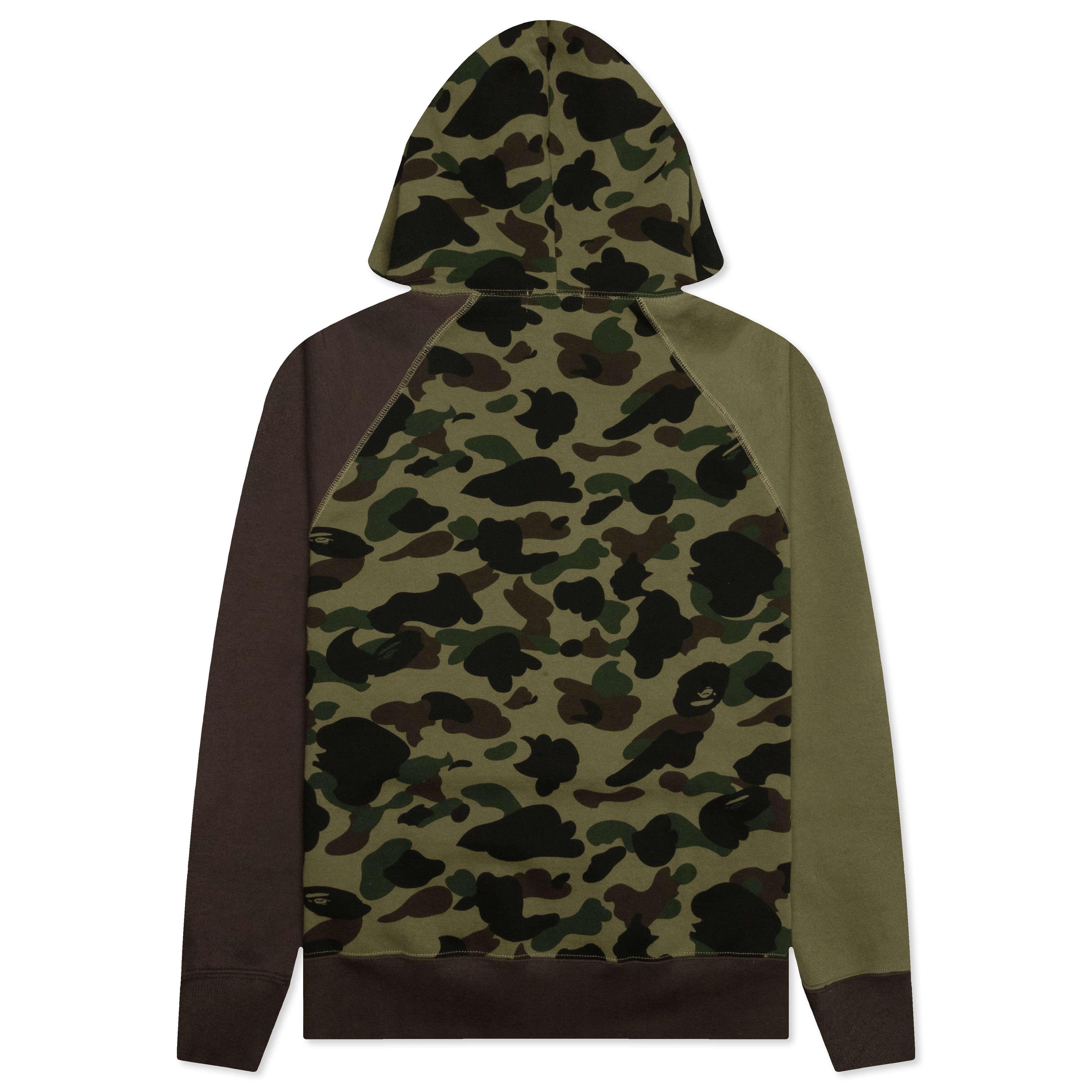 1st Camo Crazy College Full Zip Hoodie - Green Male Product Image