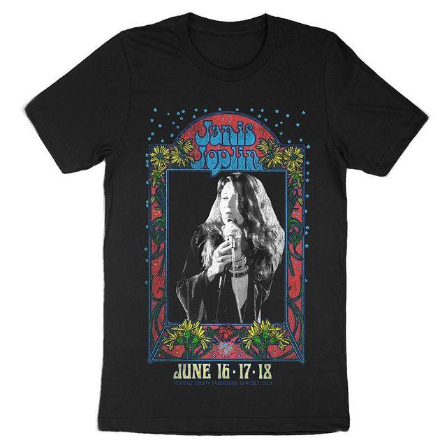 Mens Janis Joplin At Monterey Tee Black Product Image