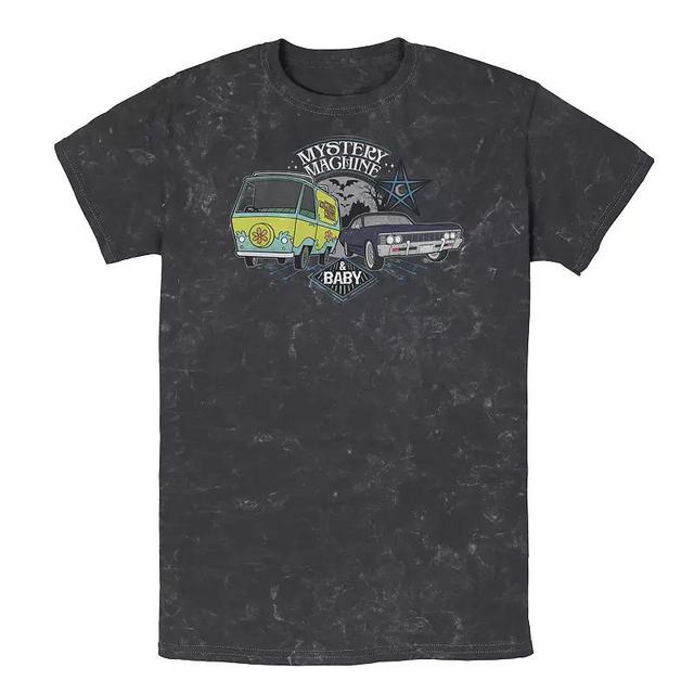 Mens Scooby-Doo Scoobynatural Mystery Machine & Baby Tee Product Image