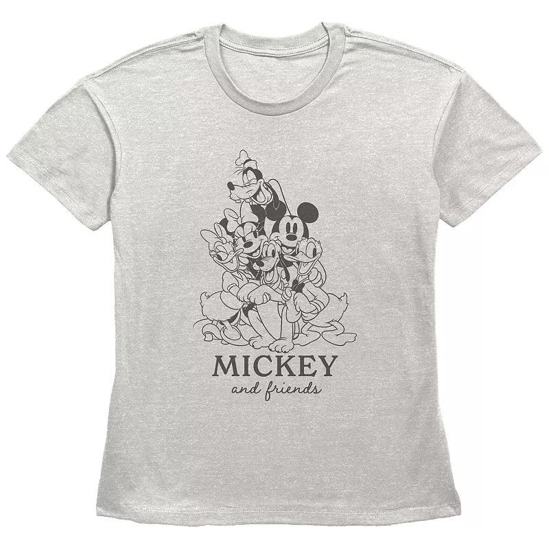 Disneys Mickey Mouse And Friends Group Hug Womens Graphic Tee Product Image