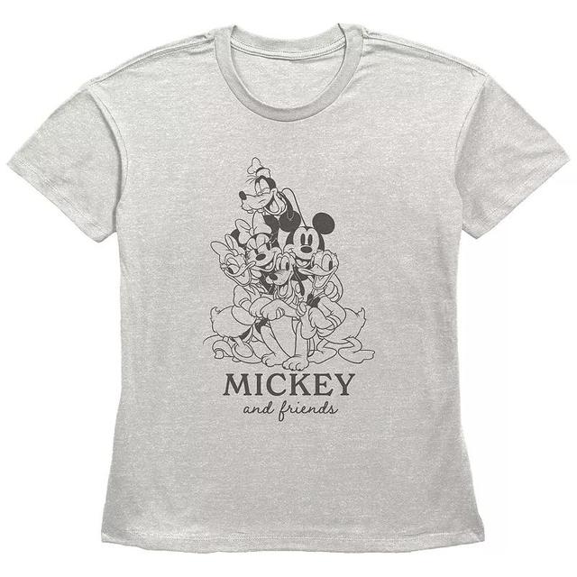 Disneys Mickey Mouse And Friends Group Hug Womens Graphic Tee Product Image