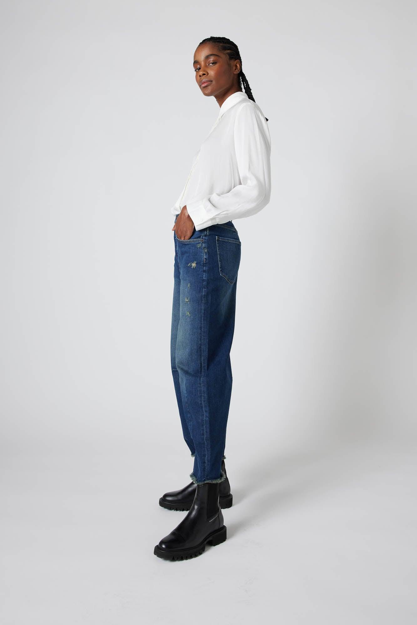 Fearless Wide Leg Denim Pants Product Image