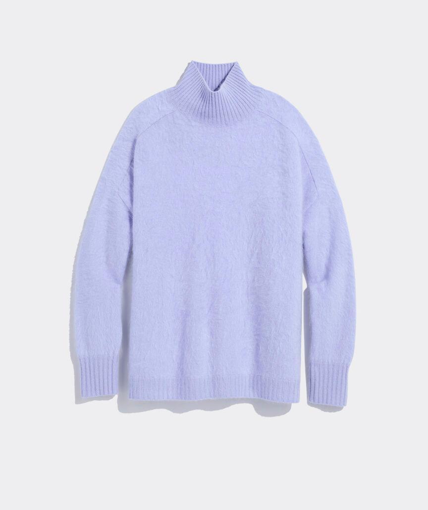 Brushed Cashmere Mockneck Sweater Product Image