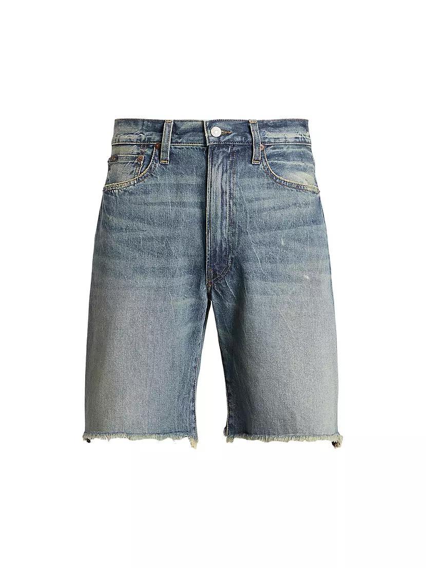 Rigid Five-Pocket Denim Shorts Product Image