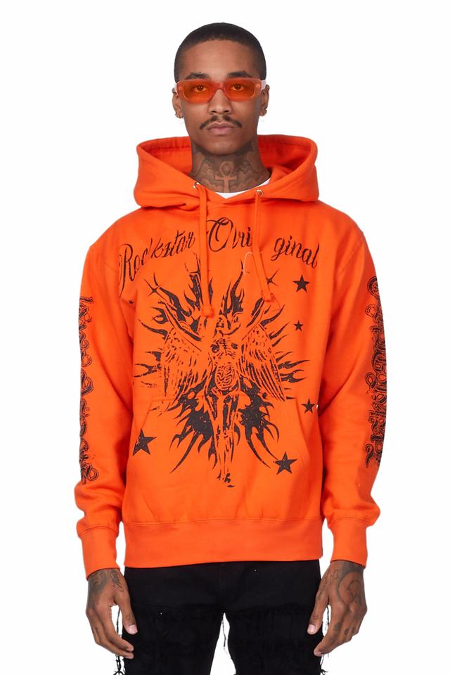 Mermaid Orange Graphic Hoodie Male Product Image