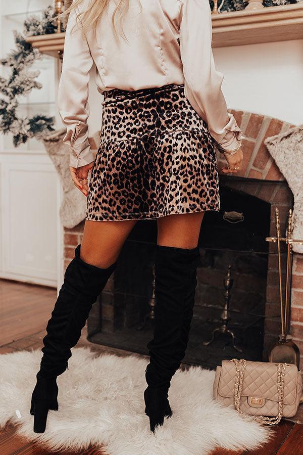 The Rhys Leopard Skirt Product Image