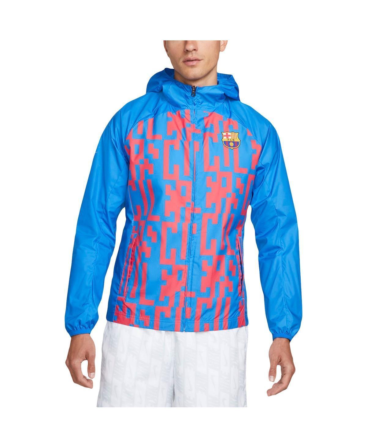 Mens Nike Blue Barcelona Awf Raglan Full-Zip Jacket Product Image