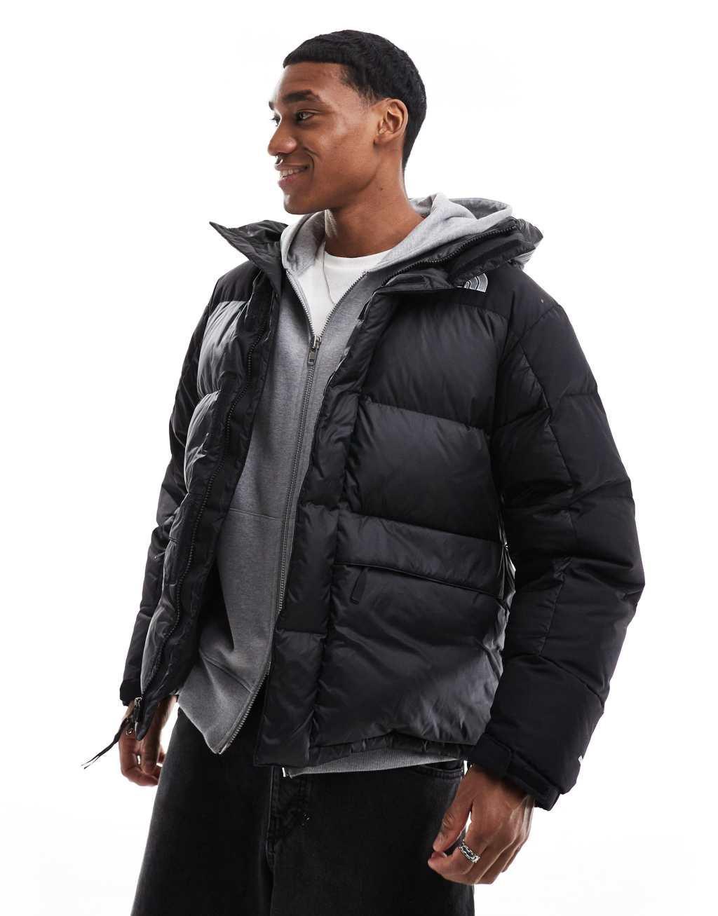 The North Face Himalayan down parka coat in black Product Image