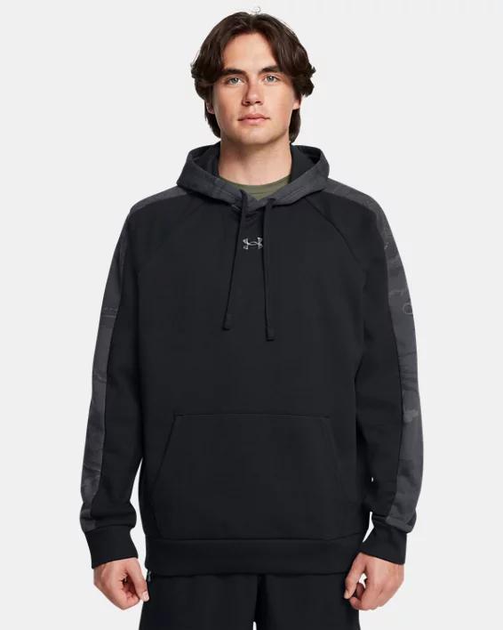 Men's UA Rival Fleece Camo Blocked Hoodie Product Image