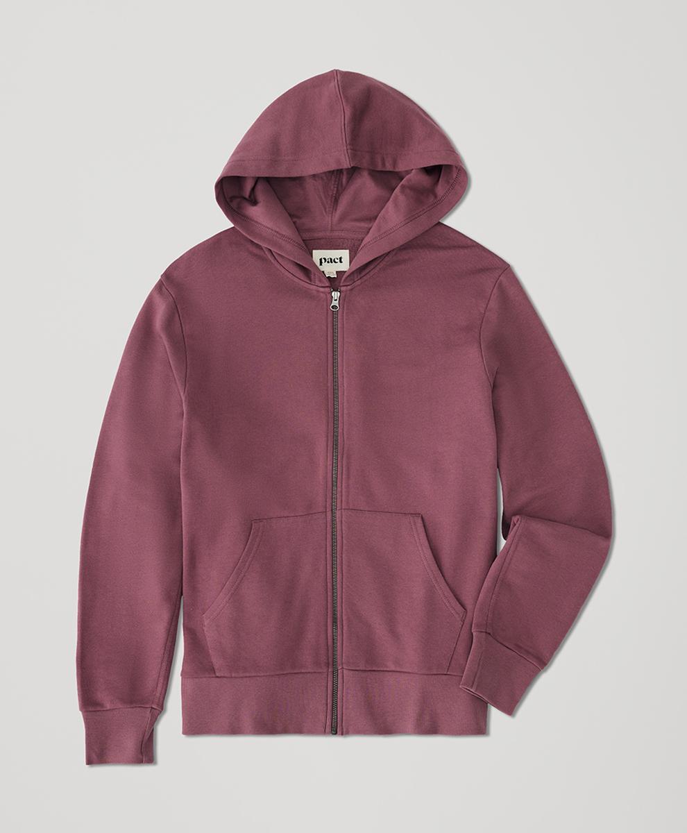 Mens Essential Loopback Terry Zip Hoodie XL Product Image