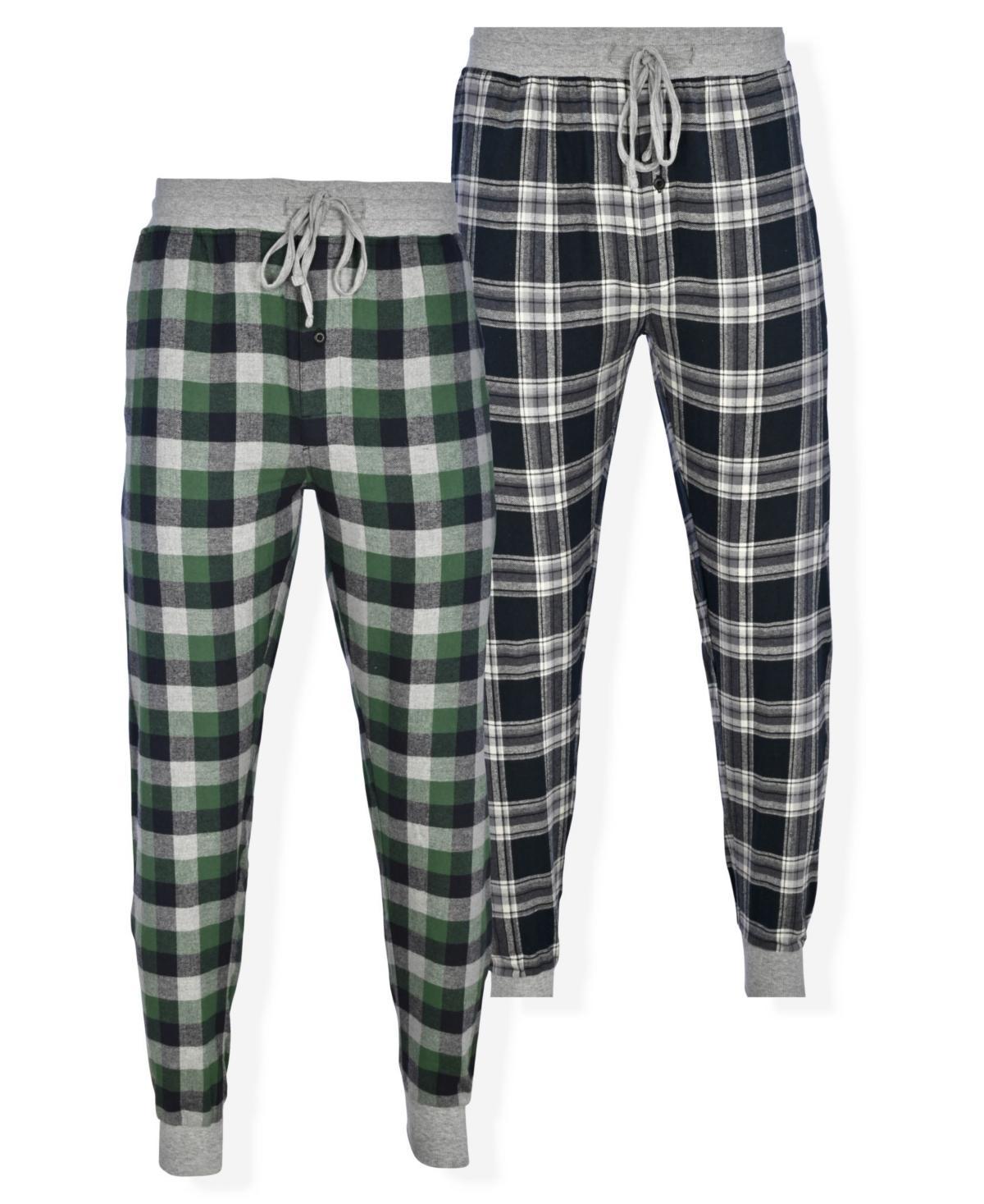 Big & Tall Hanes 2-pack Flannel Jogger Sleep Pants, Mens Product Image