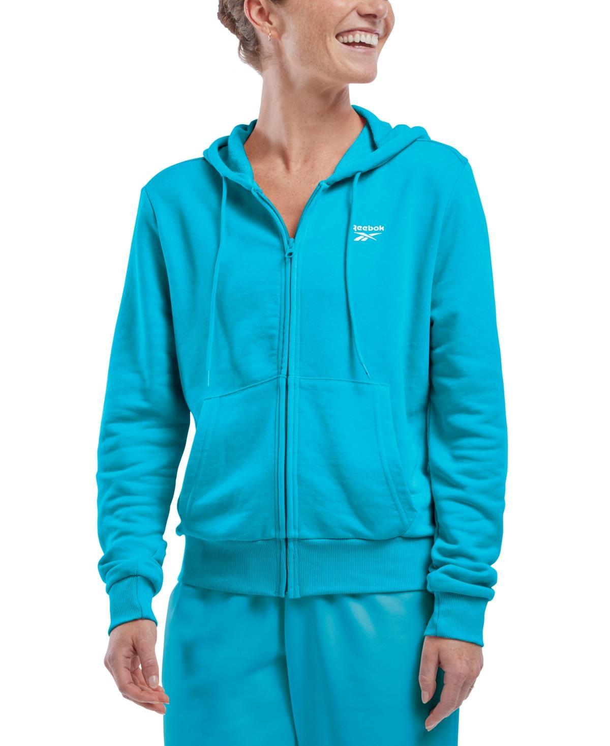 Reebok Womens French Terry Zip-Front Long Sleeve Hoodie Product Image