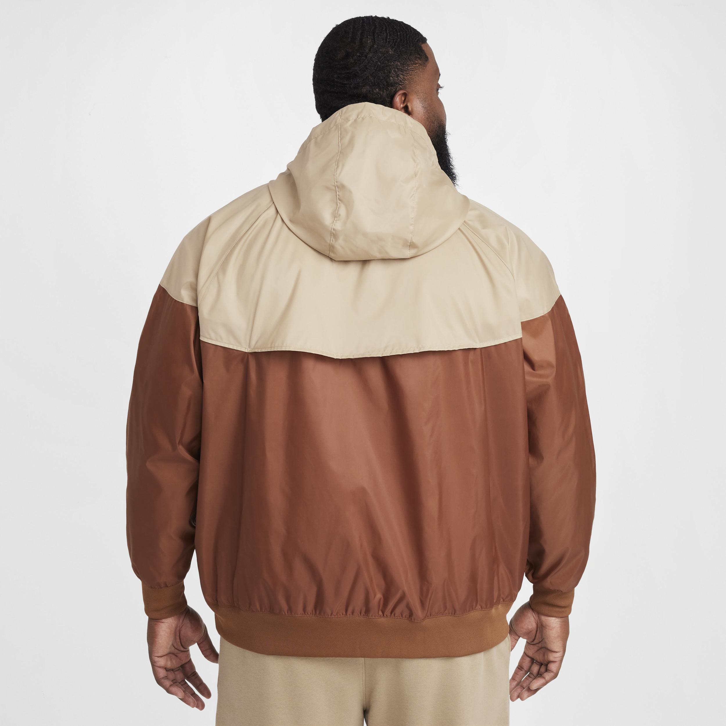 Nike Mens Nike Woven Windrunner Lined Hooded Jacket - Mens Sail/Lt British Tan/Khaki Product Image