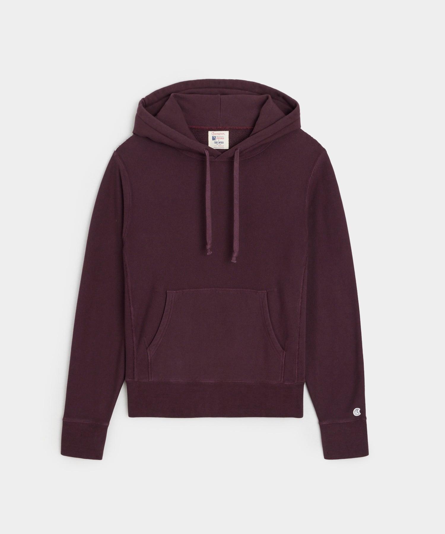 Champion Midweight Popover Hoodie Sweatshirt in Blackberry Product Image