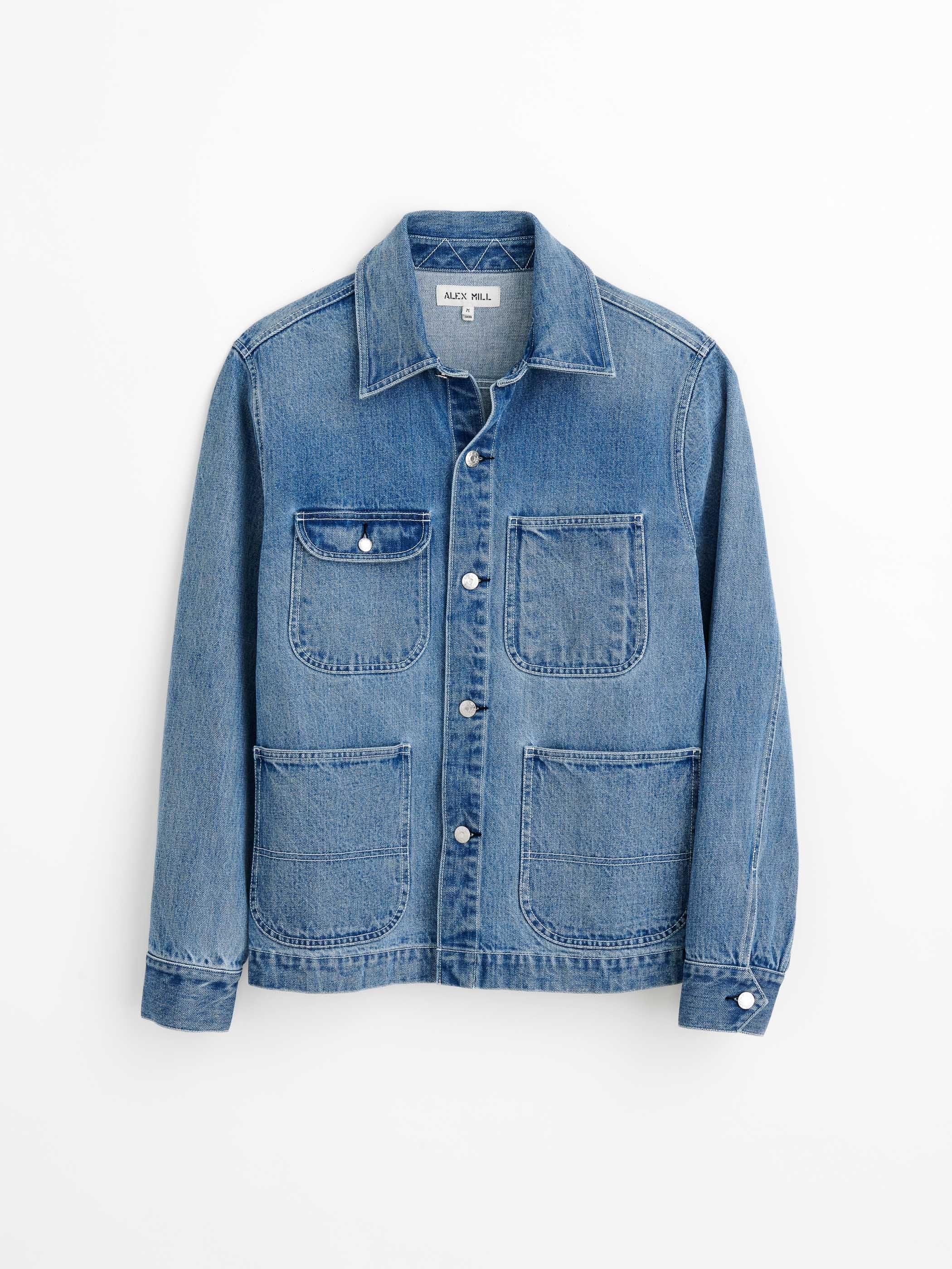 Work Jacket in Vintage Wash Denim Male Product Image