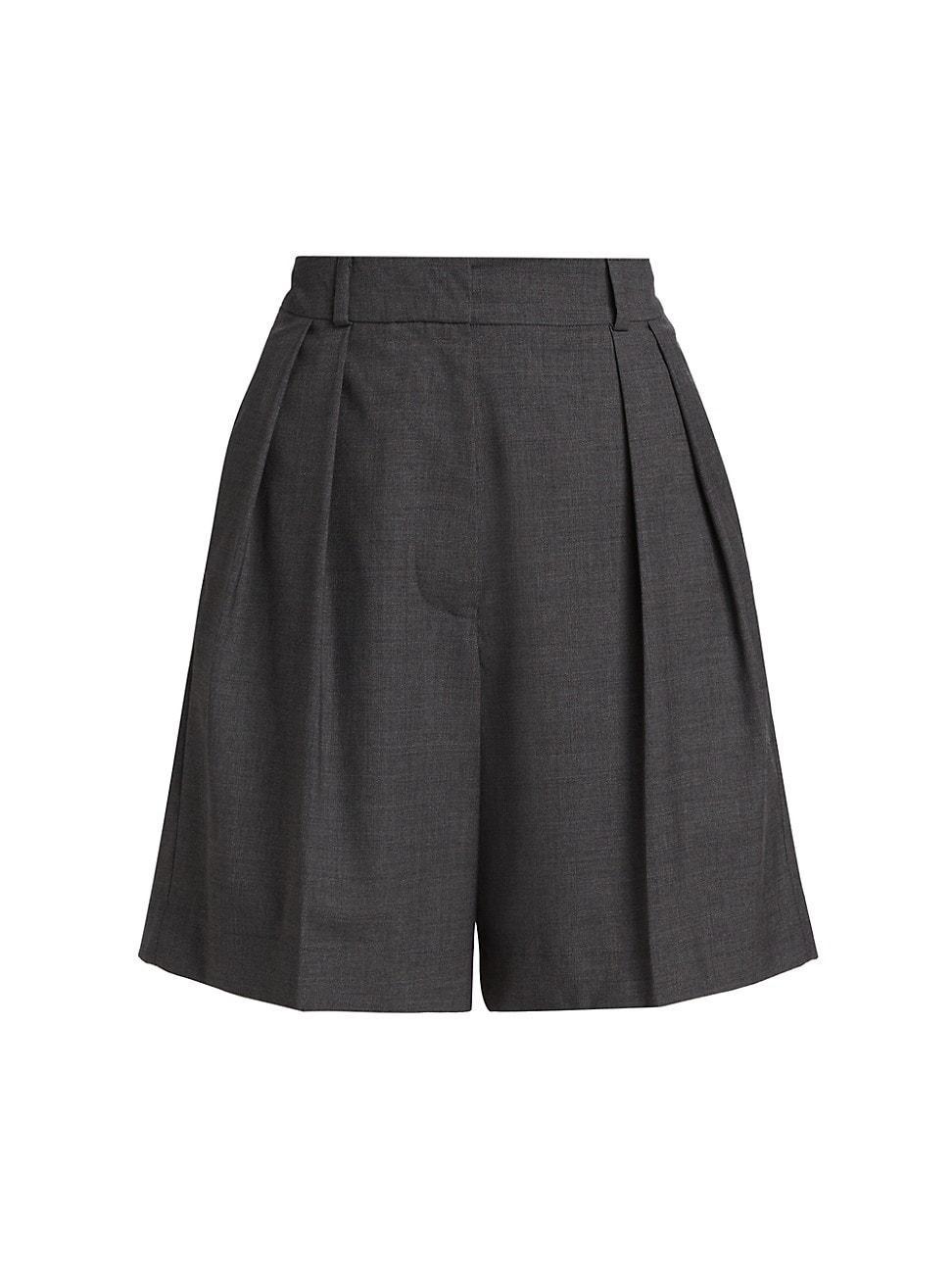 Womens Tailored Wide-Leg Shorts product image