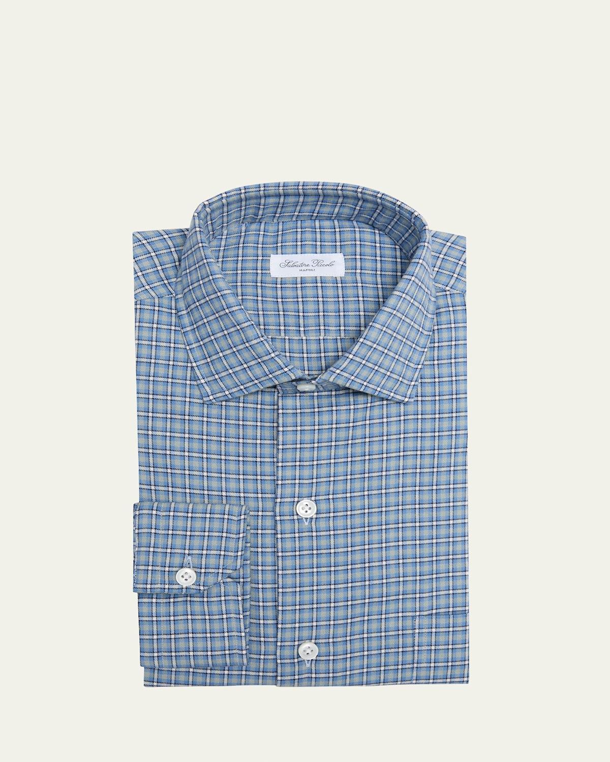 Mens Flannel Plaid Casual Button Down Shirt Product Image