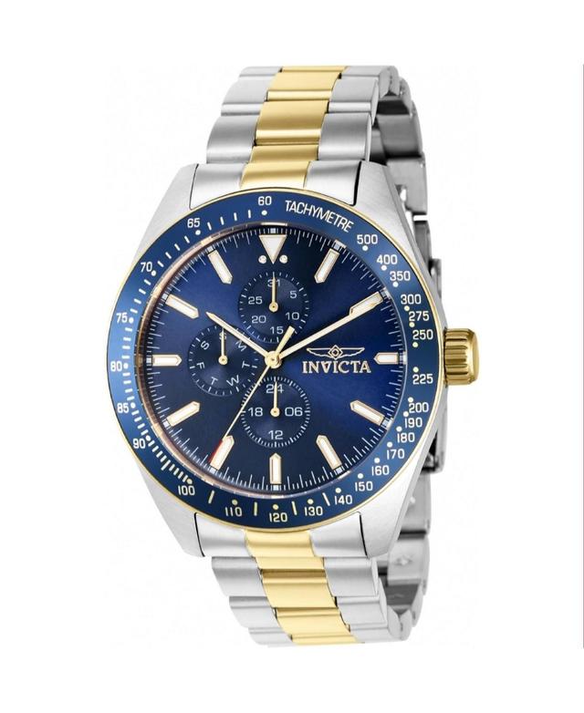 Invicta Mens 39076 Aviator Quartz Multifunction Blue Dial Watch - Blue Product Image