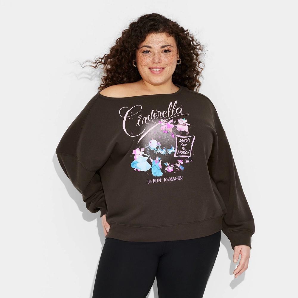 Womens Cinderella Graphic Sweatshirt - Black Product Image