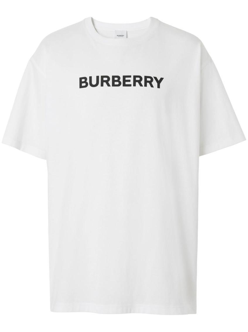 White Logo Cotton T-shirt Product Image