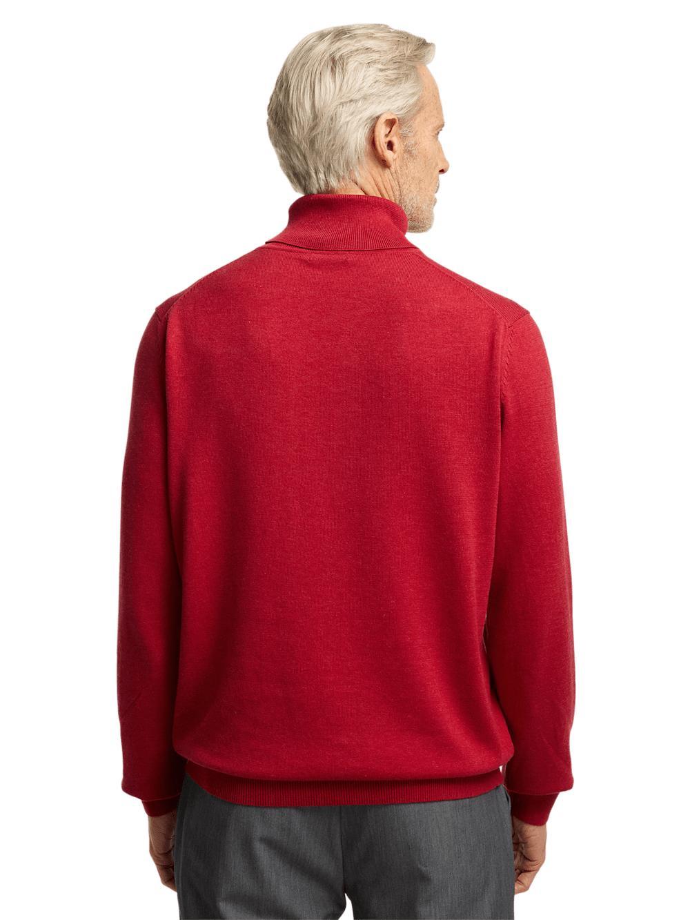 Supima Cotton Turtleneck - Red Product Image