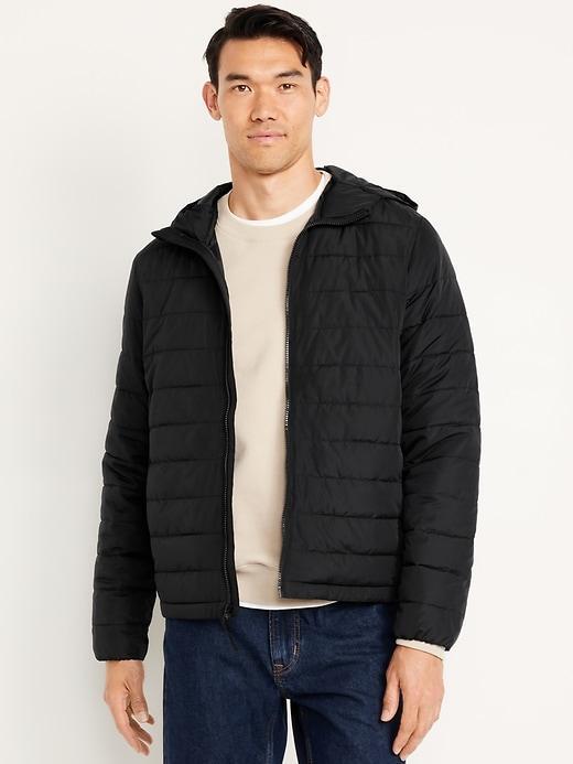 Water-Resistant Narrow-Channel Puffer Jacket Product Image