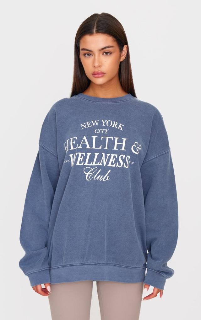 Navy New York Health & Wellness Printed Sweatshirt Product Image