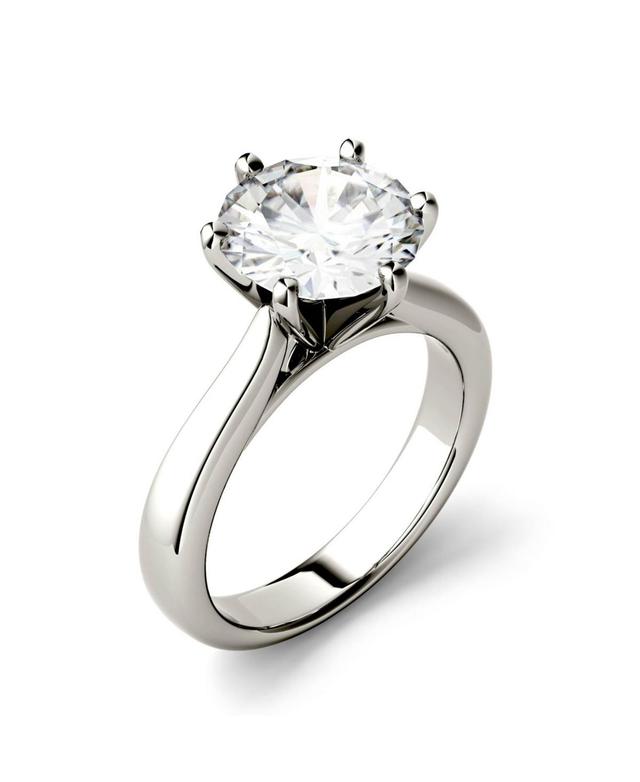 Charles & Colvard 3.1 Ct. T.w. Lab Created Moissanite Solitaire Ring In 14K White Gold, 6 Product Image