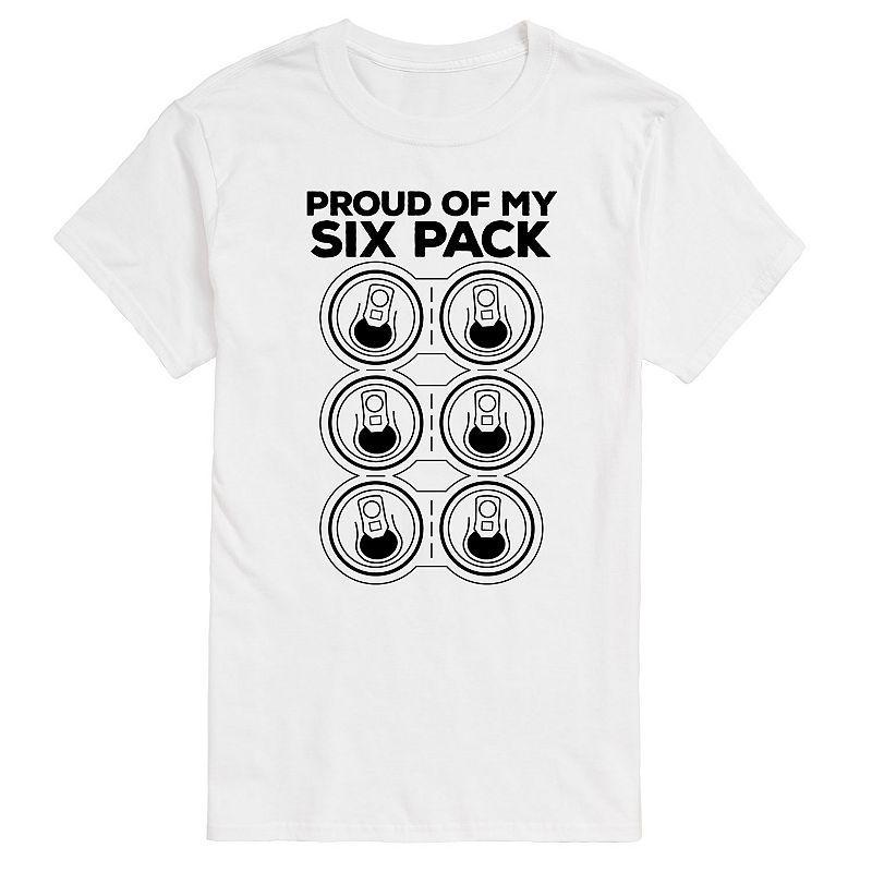 Big & Tall Proud of My Six Pack Graphic Tee, Mens Product Image