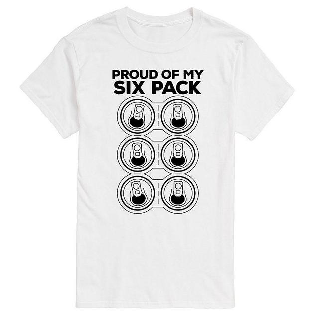 Big & Tall Proud of My Six Pack Graphic Tee, Mens Product Image