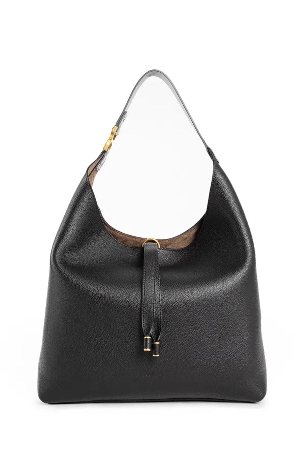 Marcie Large Hobo Shoulder Bag In Black Product Image