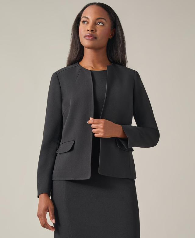 Kasper Womens Collarless Open-Front Blazer Product Image