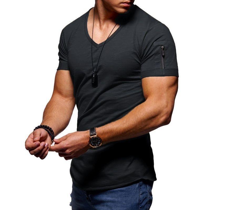 Short-Sleeve V-Neck  T-Shirt Product Image