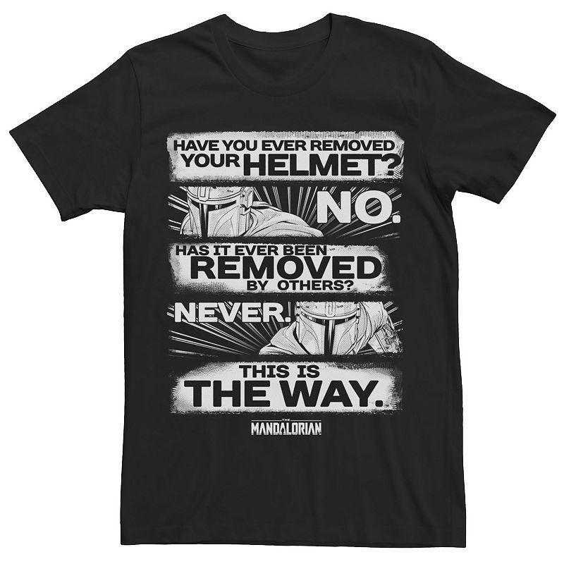 Mens Star Wars The Mandalorian Have You Ever Removed Your Helmet Tee Product Image