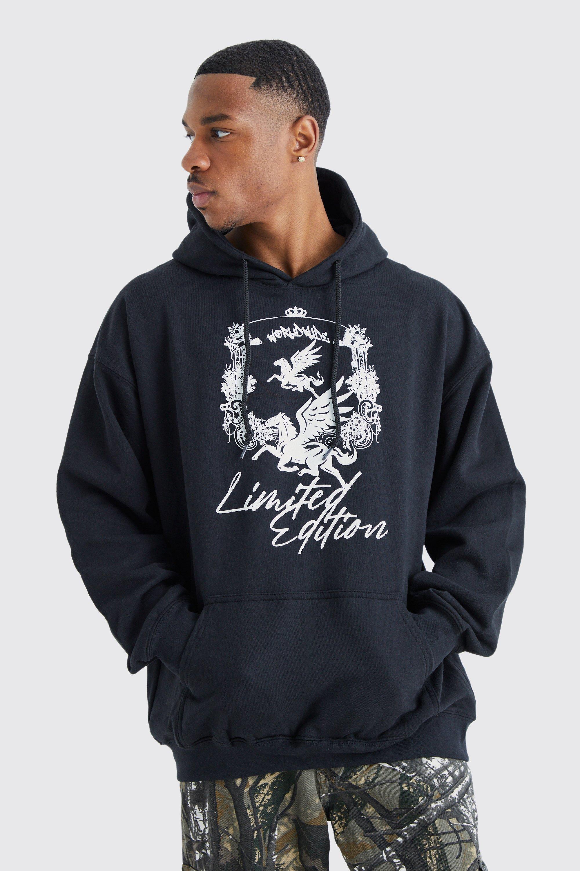 Oversized Limited Edition Renaissance Hoodie | boohooMAN USA Product Image