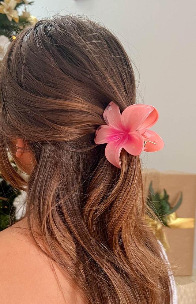 Frangipani Pink Flower Clip Product Image