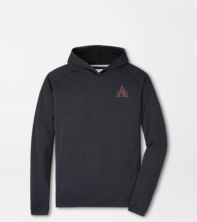 Peter Millar Mens Alcorn State Pine Performance Hoodie | Color: Black | Size: M Product Image