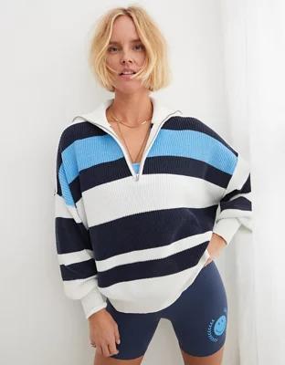 Aerie Beyond Quarter Zip Sweater Product Image