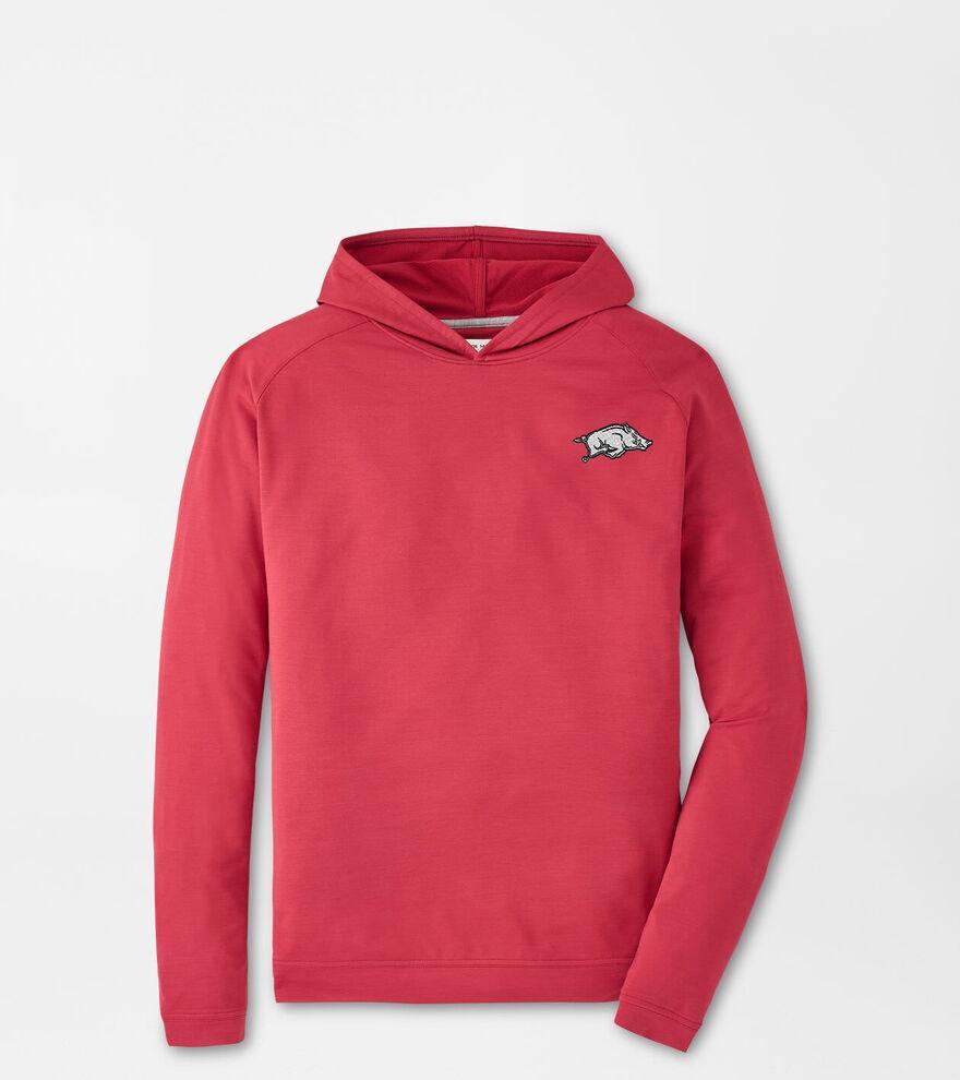 Peter Millar Mens Arkansas Pine Performance Hoodie | Color: Crimson | Size: XL Product Image