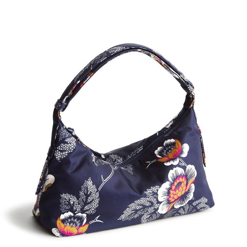 Vera Bradley Roxbury Crescent Shoulder Bag Women in Seurat Floral Black Product Image