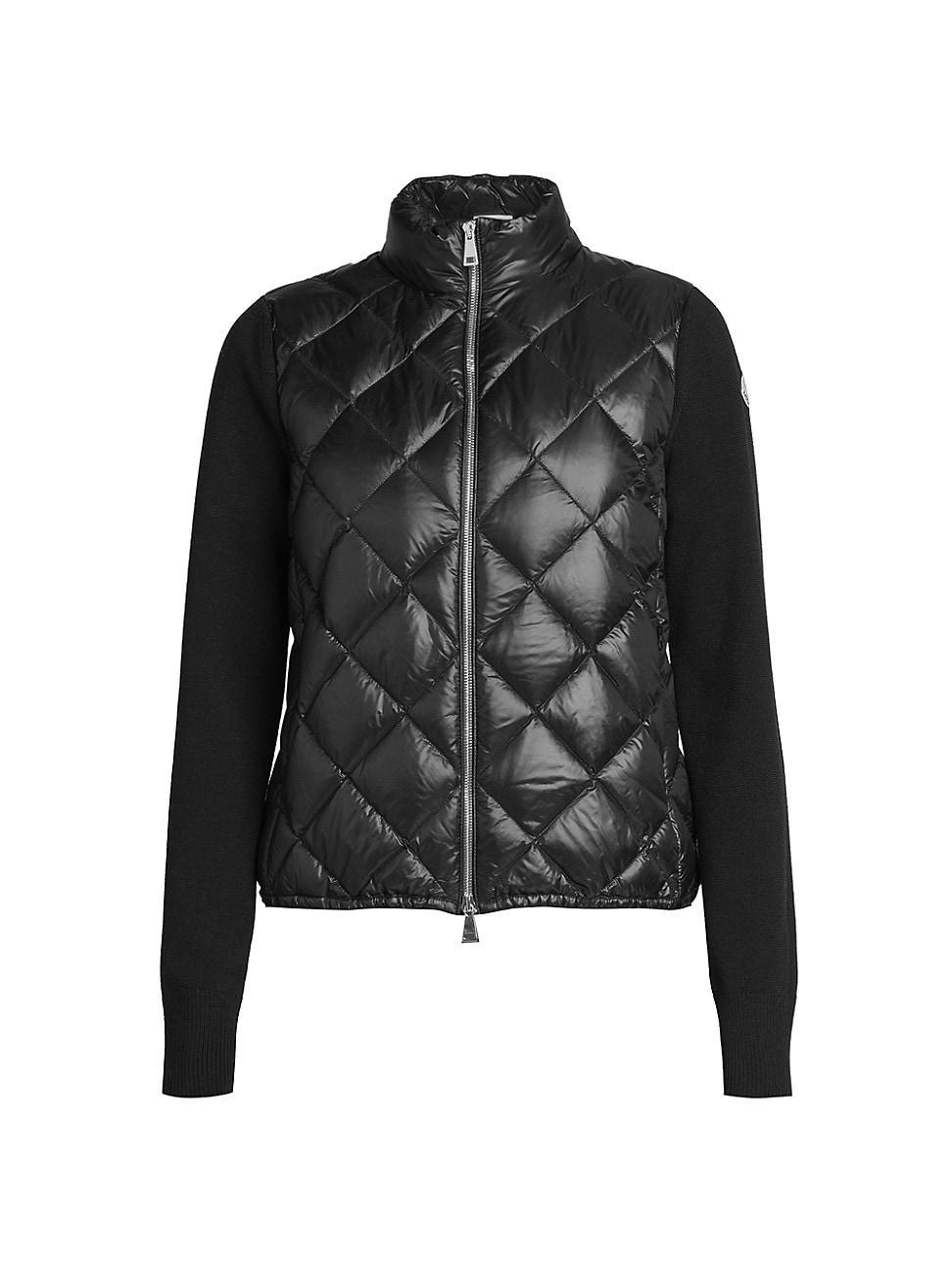 Womens Diamond-Quilted Puffer Jacket Product Image