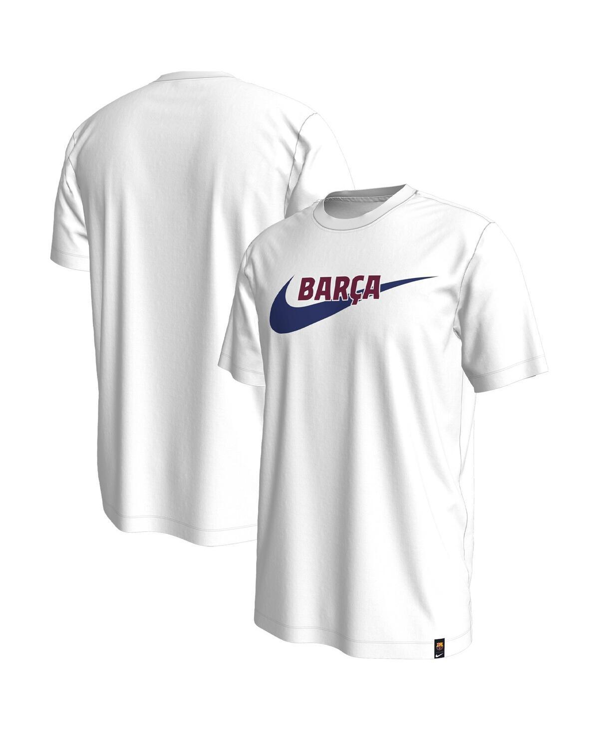 Mens Nike White Barcelona Swoosh T-Shirt Product Image