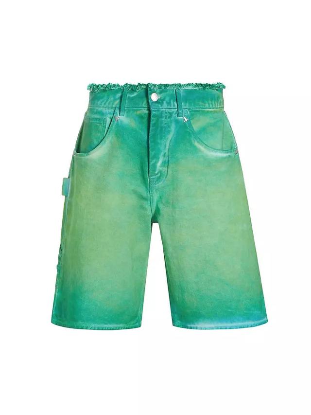 Gradient Denim Shorts Product Image