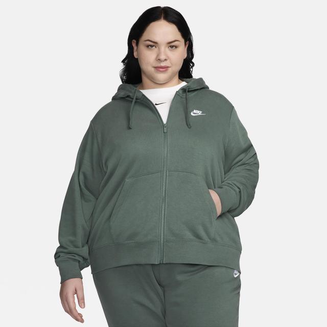 Womens Nike Sportswear Club Fleece Full-Zip Hoodie (Plus Size) Product Image