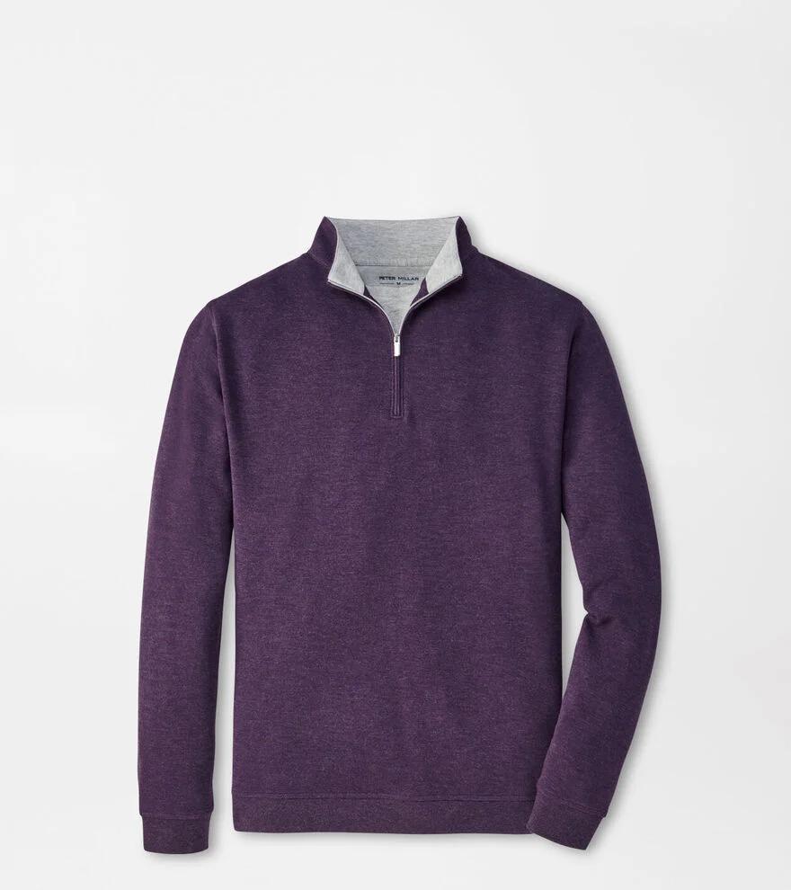 Peter Millar Mens Crown Comfort Pullover | Color: Midnight Purple | Size: L Product Image